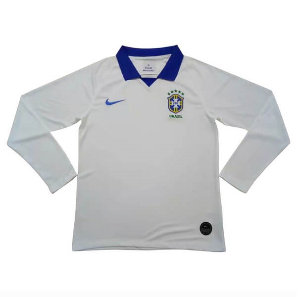 Camiseta Brasil 2ª Kit ML 2019 Blanco